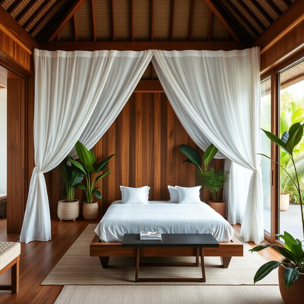 Teak Pavilion in Bali, Indonesia