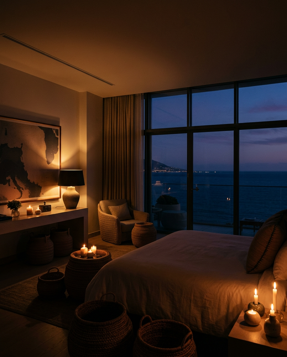 Cape Town suite atmospheric candlelit angle