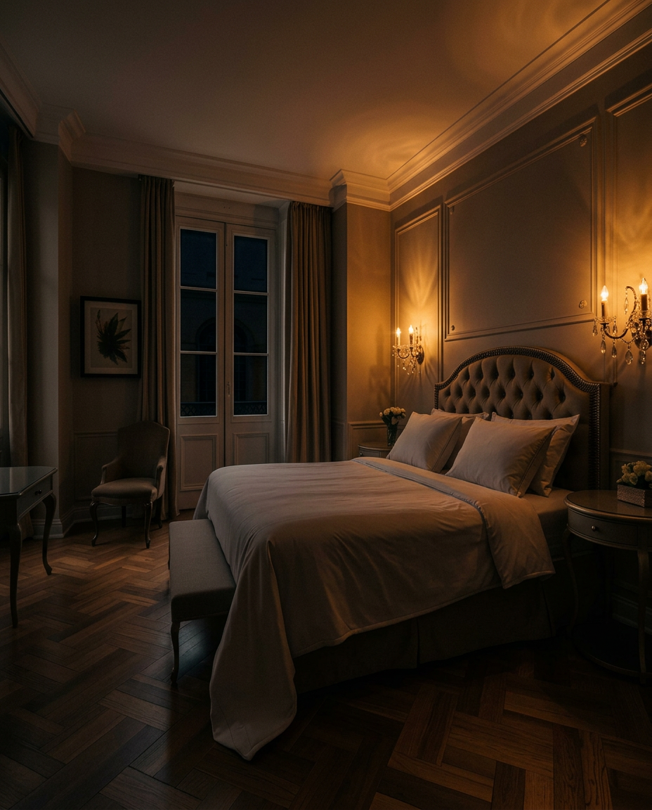 Paris suite atmospheric candlelit angle