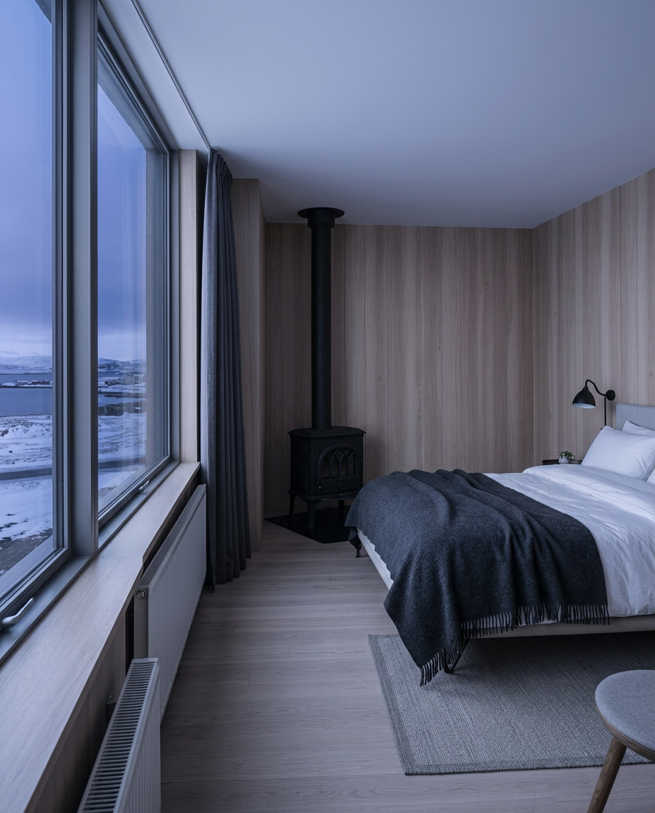 Reykjavik suite photographed from the window side