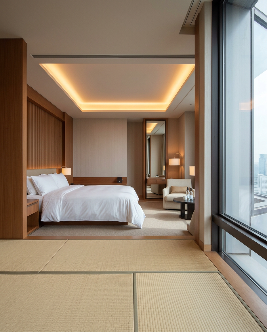 Tokyo suite photographed from the window side